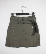 ダブルベルトミニスカート / Double Belt Mini Skirt (3color)