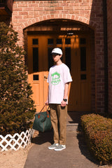 インフィニティーカレッジライフクルーネックアッシュグレイユニセックスTシャツ / Infinite college life crew neck ashgrey Unisex T-shirt