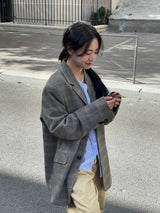 Vichy check pattern blazer