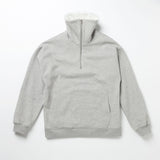 FLEECE COLLAR HALF ZIP CREW_grey (6640102539382)