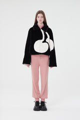 ビッグチェリーボアファージャンパー / BIG CHERRY BOA FUR JUMPER [BLACK]