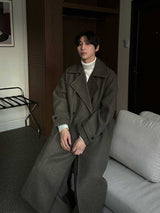 Pleddy Roden Double Wool Long Coat (3color)