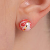 2022パントンデイリーラウンドマーブリングピアス/2022 Pantone Daily Round Marbling earring (RP)
