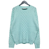 (UNISEX) リターンケーブルクラシックニット