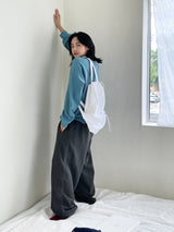 Peanut nylon spring backpack 