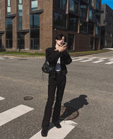 サークルブーツカットズボン/Circle bootcut trousers