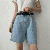 ニューウェルベルトハーフレングスデニムショーツ / Newell Belt Half-Length Denim Shorts