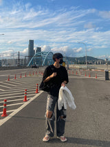ビンテージワイドデニムパンツ