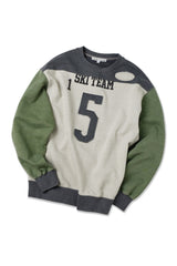 COLOR BLOCK SWEAT SHIRT (green mix)