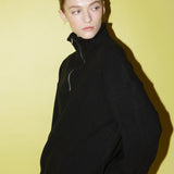 ゴルジソフトジップアップ / Golgi soft zip-up black