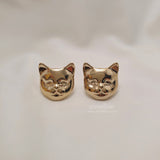 キャットフェイスピアス / Melbie The Cat Series - Cat Face Piercing (Gold)