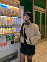 ハイネックベルトファージャケット