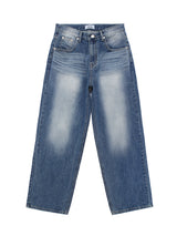 ブラッシュワイドデニムパンツ / M194 BRUSH WIDE DENIM PANTS_DEEP BLUE