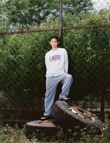 セリフ刺繡スウェットシャツ/SERIF EMB SWEATSHIRT BLACK(CV2CFUM470A)