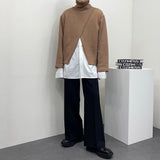 ツーウェイスリットニットウェア/OW Two-way Slit Turtleneck Knitwear (3 colors)