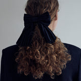 Pleated Chiffon Ribbon Hair Pin (6611858325622)