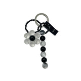 [SET] black flower ring 06 (6694785941622)