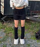 ribbed knit shorts