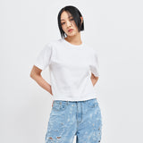 マムズフェイバリットフィットクロップTシャツ