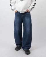 ベルトループディティールフラップデニムジーンズ / belt loop detail flap denim jeans