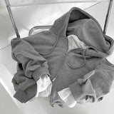 2WAYダブルジッパーフードジップアップ / [Inquiries flooded] These days, two-way double zipper hood zip-up