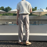リボンワイドフィットベルトスラックス