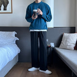 モーメントオーバーサイズフィットラウンドニット / Moment Oversized Fit Round Knitwear (7 colors)