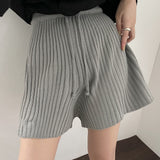 リブドドローストリングショーツ / Ribbed Drawstring Shorts