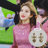  Vintage Gold Heart Earring (Red Velvet Joy, STAYC Sieun Earring)