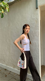 side split sleeveless top