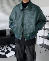 レザーボンディングジャンパー/PS Chief Leather Bonding Jumper (3 colors)