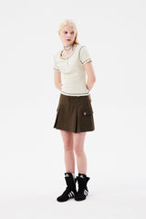 チェリーキャップスリーブTシャツ / CHERRY CAP SLEEVES T-SHIRT [IVORY]