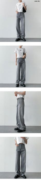 ストールウォッシングデニムワイドパンツ / Stole washing denim wide pants
