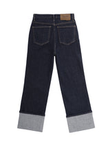 ロールアップワイドデニムパンツ / W76 ROLL-UP WIDE DENIM PANTS