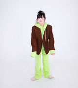0MW tough cutting hoodie_light green
