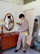 Autumn mute set up wide pants