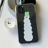 Merry Winter - Happy Winter Snow Couple Phone Case Bead Tok Set 