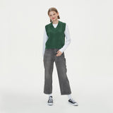 CABLE KNIT VEST_GREEN (6610823282806)