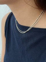 (silver925) spring necklace