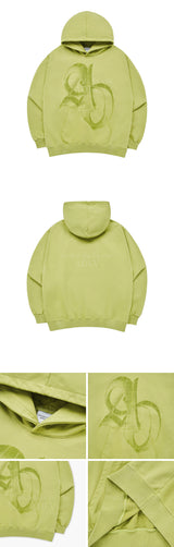 [24SS] HALFTONE SYMBOL PRINTING HOODIE LIME