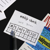 デイリードローイングメモ - M / Daily drawing memo - M (set of 4)