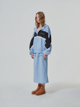 NYLON REVERSE LONG SKIRT (6682318274678)