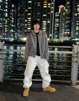 ウォッシングポイントワイドデニムパンツ / Washing point wide denim pants