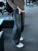 ドローダークブルーデニムパンツ / DROW DARK BLUE DENIM PANTS(ONE COLOR)