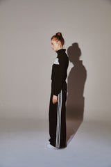 Lace 7 Track Top Black