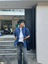 トニ―ハイデンシティー半袖シャツ/Tony High Density Short-Sleeved Shirts (4 colors)