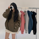 [BELLIDE MADE] Hug napping boxy loose fit hoodie