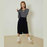 アンバーストライプTシャツ / Amber stripes T-shirts (navy)