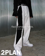 Red Damage Pants (2 color) (6683814953078)
