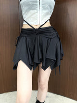 フリーストラップシャーリングミニスカートパンツ / 933. Free strap shirring mini sk-pt (2color)